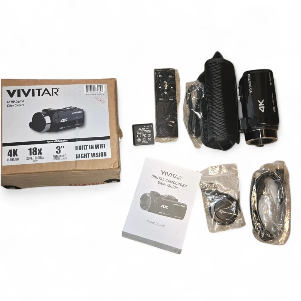 Vivitar 4K Digital Camcorder DVR4K - Black